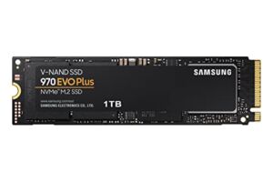 SAMSUNG 970 EVO Plus SSD 1TB NVMe M.2 Internal Solid State Hard Drive w/ V-NAND Technology, Storage and Memory Expansion for Gaming, Graphics w/ Heat Control, Max Speed, MZ-V7S1T0B/AM