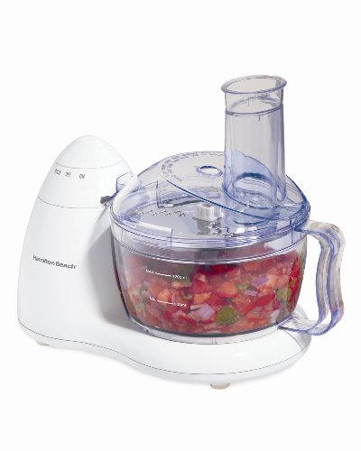 Hamilton Beach Compact 8-Cup Food Processor & Vegetable Chopper for Chopping, Shredding, Slicing, Mixing and Mincing, White (70450) | The Storepaperoomates Retail Market - Fast Affordable Shopping