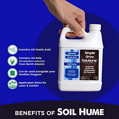 Super Seaweed Humic Acid Blend- Liquid Sea Kelp for Grass and Plants – Soil Hume – Simple Grow Solutions- Natural Lawn & Garden Concentrated Treatment- Use with Fertilizer Program (32 Ounce) | The Storepaperoomates Retail Market - Fast Affordable Shopping