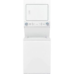 Frigidaire FLCE7522AW 27 Electric Laundry Center with 3.9 cu. ft. Washer Capacity 5.6 cu. ft. Dry Capacity 10 Wash Cycles 10 Dry Cycles in White