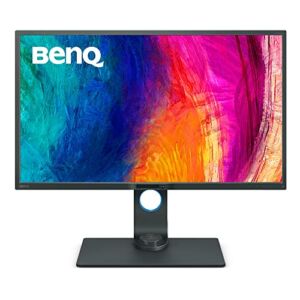 BenQ PD3200U 32 Inch 4K UHD IPS Professional Factory Calibrated AQCOLOR Computer Monitor for Designers with Built-inKVM Switch, 100% Rec.709, sRGB, DualView, Ergonomic Design, Eye-Care Technology