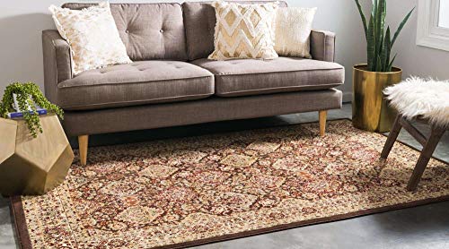 Unique Loom Voyage Collection Traditional Oriental Classic Intricate Design Area Rug, 3 ft 3 in x 5 ft 3 in, Brown/Ivory | The Storepaperoomates Retail Market - Fast Affordable Shopping