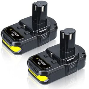 CEENR 2 Pack 2.5Ah P102 Battery Compatible with Ryobi 18V Battery Lithium P103 P104 P105 P107 P108 P109 P190 P191 P122 for Ryobi 18V ONE Plus Battery