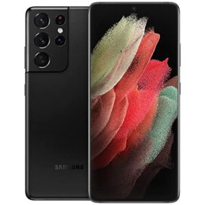 SAMSUNG Galaxy S21 Ultra G998U 5G | Fully Unlocked Android Smartphone | US Version 5G Smartphone | Pro-Grade Camera, 8K Video, 108MP High Resolution | 128GB – Phantom Black (Renewed)