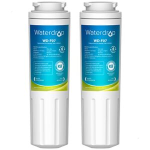 Waterdrop EDR4RXD1 Compatible with EveryDrop Filter 4, Whirlpool UKF8001, 4396395, Maytag UKF8001AXX-200, UKF8001AXX-750, WD-F07, Refrigerator Water Filter, 2 Filters