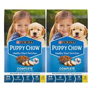 Purina Puppy Chow Dry Puppy Food; Complete with Real Chicken, 4 LB (Pack of 2)