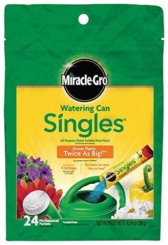 Miracle-Gro Watering Can Singles All Purpose Water Soluble Plant Food, Includes 24 Pre-Measured Packets | The Storepaperoomates Retail Market - Fast Affordable Shopping