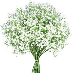 12 Pcs Babys Breath Artificial Flowers,LYLYFAN Gypsophila Real Touch Flowers for Wedding Party Home Garden Decoration