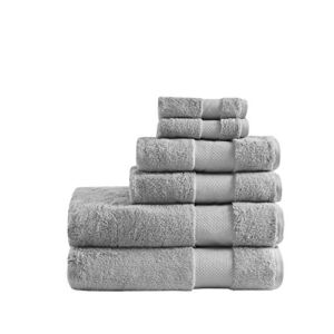 Madison Park Turkish Bath Towel Set, Grey