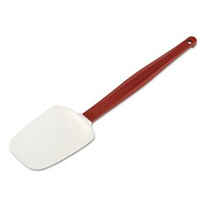 Rubbermaid Commercial 1967RED High Heat Scraper Spoon, White w/Red Blade, 13 1/2″
