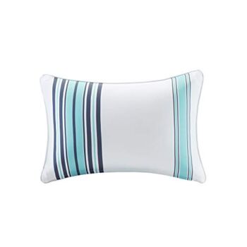 Madison Park Printed Stripe 3M Scotchgard Outdoor Oblong Pillow 14×20/Blue | The Storepaperoomates Retail Market - Fast Affordable Shopping