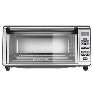 Black+Decker TO3290XSBD Toaster Oven, 8-Slice, Stainless Steel