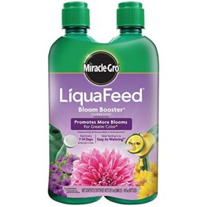 Miracle-Gro 100404 LiquaFeed Bloom Booster Flower Food, 4-Pack (Liquid Plant Fertilizer Specially Formulated for Flowers)