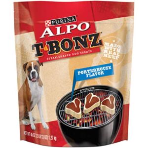Purina ALPO Made in USA Facilities Dog Treats, TBonz Porterhouse Flavor – 45 oz. Pouch