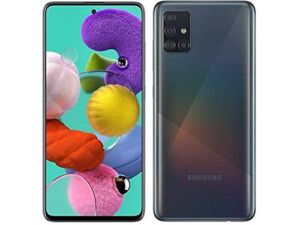 SAMSUNG Galaxy A51 128GB (6.5 inch) Display Quad Camera 48MP A515U Black Unlocked (Renewed), A51 128GB A515U