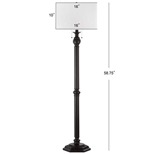SAFAVIEH Lighting Collection Jessie Rustic Farmhouse Pull Chain Oil-Rubbed Bronze 59-inch Living Room Bedroom Home Office Standing Floor Lamp (LED Bulb Included) | The Storepaperoomates Retail Market - Fast Affordable Shopping