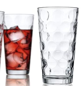 Drinking Glasses [set of 10] Highball Glass Cups 17oz, By Home Essentials & Beyond – Premium Cooler Glassware – Ideal for Water, Juice, Cocktails, Iced Tea.