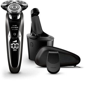 Philips Norelco Shaver 9700 with SmartClean, Rechargeable Wet/Dry Electric Shaver with Cleansing Brush Attachment, S9721/89 | The Storepaperoomates Retail Market - Fast Affordable Shopping