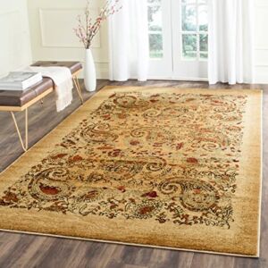 SAFAVIEH Lyndhurst Collection 9′ x 12′ Beige / Multi LNH224A Traditional Paisley Non-Shedding Living Room Bedroom Dining Home Office Area Rug