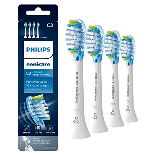 Philips Sonicare Genuine C3 Premium Plaque Control Toothbrush Heads, 4 Brush Heads, White, HX9044/65 | The Storepaperoomates Retail Market - Fast Affordable Shopping