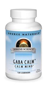 Source Naturals Serene Science, GABA Calm Quick Dissolving Peppermint Flavor – 120 Lozenges