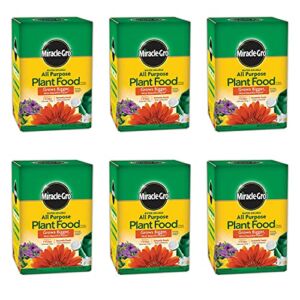 Miracle-Gro 2001123 All Purpose Plant Food Plant Fertilizer (6 Pack), 1.5 lb