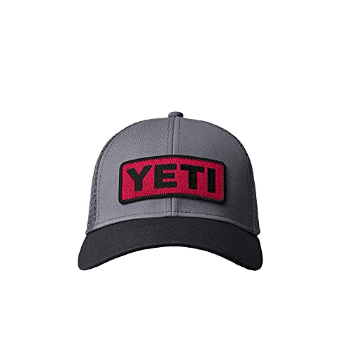YETI Logo Badge Low Profile Trucker Hat, Black/Harvest Red | The Storepaperoomates Retail Market - Fast Affordable Shopping
