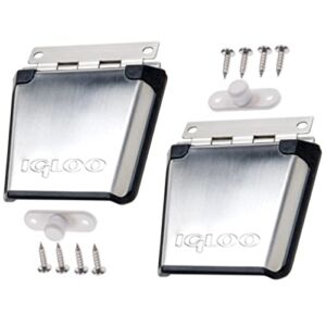 Igloo Cooler Stainless Steel Latch with 2-Screw Winged Post (2-pk)