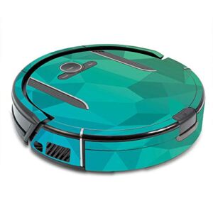 MightySkins Skin Compatible with Shark Ion Robot R85 Vacuum – Blue Green Polygon | Protective, Durable, and Unique Vinyl Decal wrap Cover | Easy to Apply, Remove, and Change Styles | Made in The USA