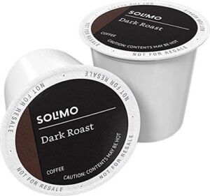 Amazon Brand – 100 Ct. Solimo Dark Roast Coffee Pods, Compatible with Keurig 2.0 K-Cup Brewers 100 Count(Pack of 1)