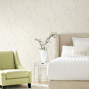 RoomMates RMK11271WP Pearl Cherry Blossom Peel and Stick Wallpaper
