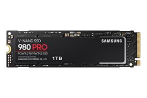 SAMSUNG 980 SSD 1TB PCle 4.0 NVMe M.2 Internal Solid State Hard Drive, Storage and Memory Expansion for Gaming, PC Desktop, Heavy Graphics w/ Heat Control, Max Speed, MZ-V8V1T0B/AM