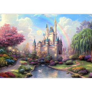 IDEA4WALL Wall Murals for Bedroom Dream Castle Large Removable Wallpaper Peel and Stick Wall Stickers – 66×96 inches
