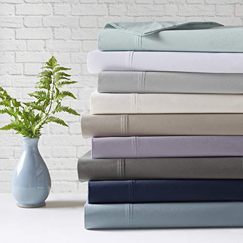 Madison Park 100% Cotton Percale Brushed Highly Breathable Moisture Absorbing 4 Piece Sheet Set, King Size, Khaki | The Storepaperoomates Retail Market - Fast Affordable Shopping