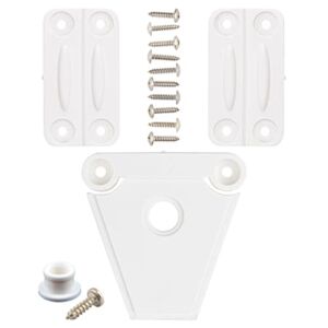 NeverBreak Parts – Hinge & Latch Repair Kit for Igloo Coolers | Set Includes 2 Hinges, 1 Latch with Post and 11 SS Screws | High Strength Igloo Cooler Replacement Parts