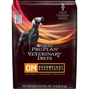 Purina Pro Plan Veterinary Diets OM Overweight Management Canine Formula Dry Dog Food – 18 lb. Bag