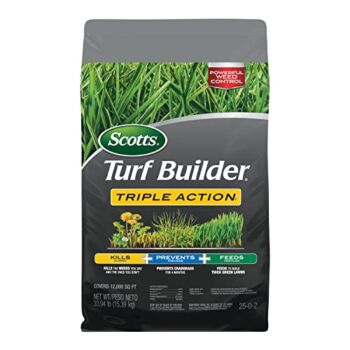 Scotts Turf Builder Triple Action1 – Combination Weed Control, Weed Preventer, and Fertilizer, 33.94 lbs., 12,000 sq. ft. | The Storepaperoomates Retail Market - Fast Affordable Shopping