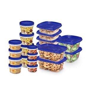 Ziploc Food Storage Meal Prep Containers Reusable for Kitchen Organization, Smart Snap Technology, Dishwasher Safe, Variety Pack, 20 Count