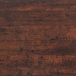 Dimoon Wallpaper 118″x17.7″ Wood Peel and Stick Wallpaper Thicken Red Brown Wood Wallpaper Brown Red Dark Wood Contact Paper Wood Plank Removable Rustic Wood Grain Self Adhesive Desk Table Vinyl Roll