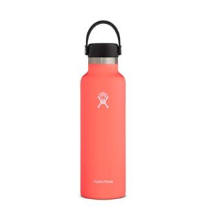 Hydro Flask Water Bottle – Standard Mouth Flex Lid – 21 oz, Hibiscus