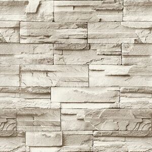 Jeweluck Stone Wallpaper Brick Peel and Stick Wallpaper 17.7inch×118.1inch Stone Contact Paper Backsplash for Kitchen Wall Paper Faux Brick Wallpaper Self Adhesive Removable Decorative Wallpaper