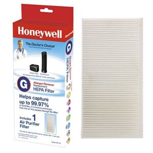 Honeywell HEPA Air Purifier Filter G, 1-Pack – for HPA030/HPA080 & HPA180 Series – Airborne Allergen Air Filter Targets Wildfire/Smoke, Pollen, Pet Dander, and Dust