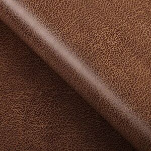 FunStick Matte Brown Wallpaper Stick and Peel for Bedroom Faux Leather Wallpaper Peel and Stick Crocodile Wallpaper Brown Contact Paper Self Adhesive Paper for Walls Dresser Desk Removable 12″ x 200″