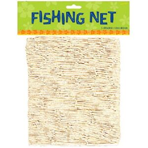 Amscan 249690 Big Pack Fish Net, 6′ x 24′, Natural, 1 Pc