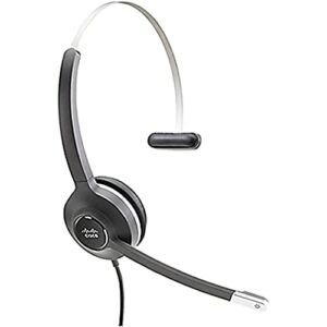 Cisco Headset 531, Wired Single On-Ear Quick Disconnect with USB-A Adapter, Charcoal, 2-Year Limited Liability Warranty (CP-HS-W-531-USBA=)