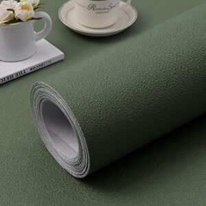 practicalWs 15.7″ x 118″ Green Wallpaper Self Adhesive and Removable Peel and Stick Vinyl Film Stick Paper Easy to Apply Wall Coverings Shelf Home Decorative Liner Table and Door Reform