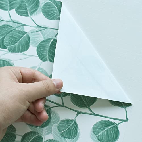 Cabinet Wallpaper Green Contact Paper for Cabinets Floral Contact Paper Peel and Stick Wallpaper Removable Wallpaper Contact Paper for Shelves Boho Wallpaper Waterproof 17.7″ x 118″ | The Storepaperoomates Retail Market - Fast Affordable Shopping