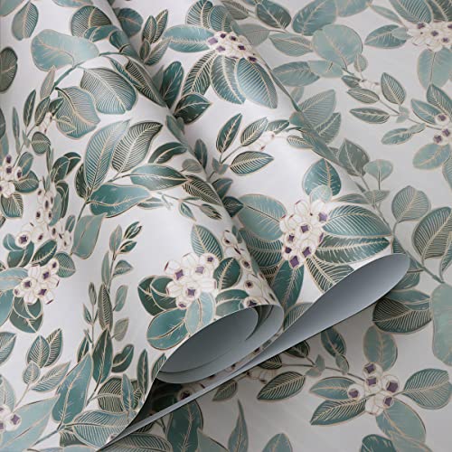 Ismoon Delicate Beige and Green Wallpaper 16.1” X 118” Thicken Leaf Peel and Stick Wallpaper Vintage Contact Paper Waterproof Wallpaper Self Adhesive Vinyl Roll for Wall Furniture Table Shelf Liner | The Storepaperoomates Retail Market - Fast Affordable Shopping