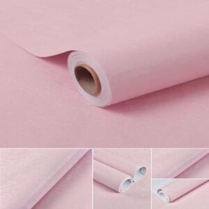 LOVADA Peel and Stick Wallpaper Pink Silk Wall Paper – 15.7 x 98 Inch Self Adhesive Wallpaper Peel and Stick, Easy to Paste Wall Contact Paper for Stand Liner, Table and Door Makeover Decor
