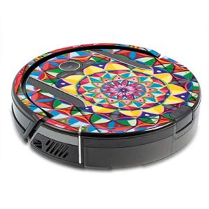 MightySkins Skin Compatible with Shark Ion Robot R85 Vacuum Minimum Coverage – Rainbow Kaleidoscope | Protective, Durable, and Unique Vinyl Decal wrap Cover | Easy to Apply, Remove | Made in The USA